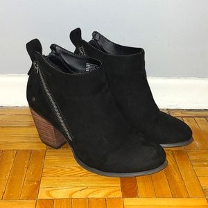 Torrid Black Double Zip Booties